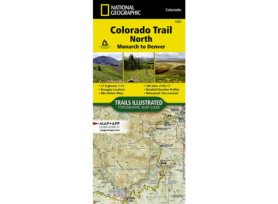 Trails Illustrated 1202 Colorado Trail North, Monarch To Denver
