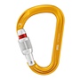 Petzl Attache Screw-Lock Locking Carabiner Yellow