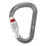 Petzl Attache Screw-Lock Locking Carabiner Gray