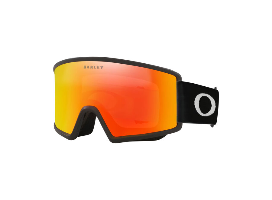 Oakley Target Line L Goggles Matte Black Strap Fire Iridium Lenses