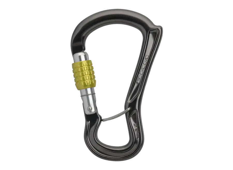 DMM Ceros Screwgate Carabiner Titanium/Lime