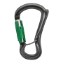 DMM Ceros Locksafe Carabiner Titanium/Green