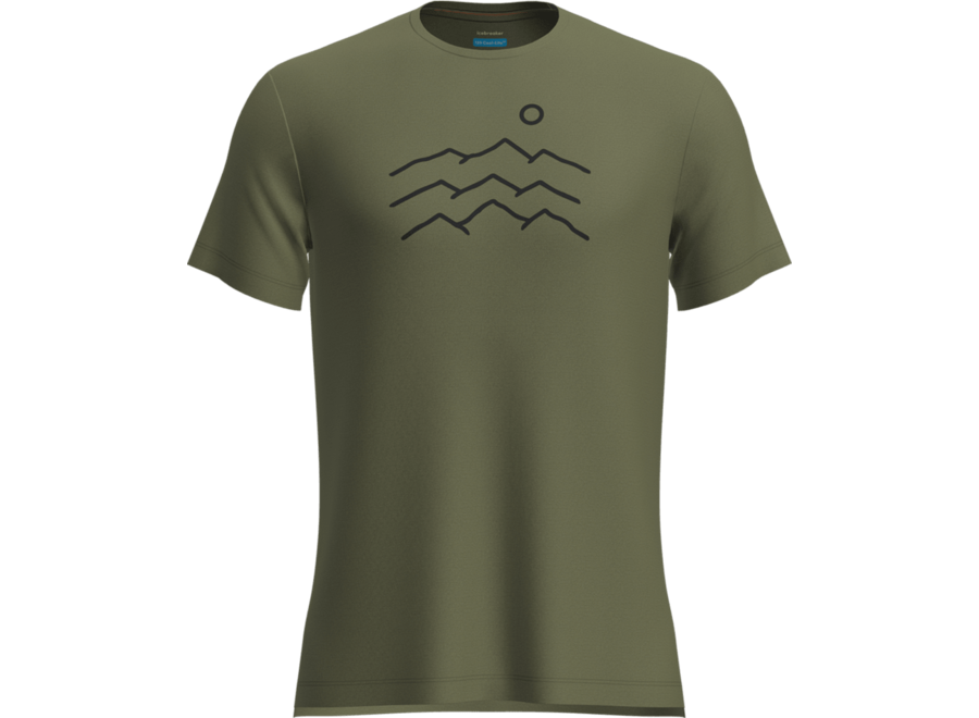 Icebreaker Merino Blend 125 Cool-Lite Sphere SS Tee Across the Peaks