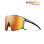Julbo Edge Matte Black / Blue REACTIV 1-3 Light Amplifier - Black/Blue Sunglass