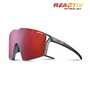 Julbo Edge Translucent Black / Matte Orange REACTIV 0-3 High Contrast - Black/Orange Sunglass