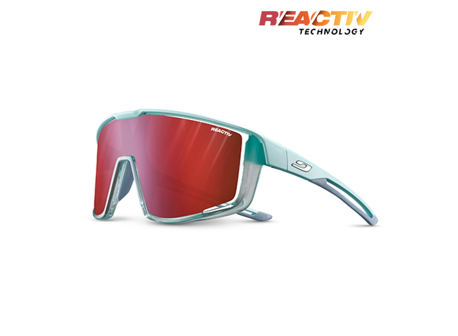 Julbo Fury Translucent Blue / Blue REACTIV 0-3 High Contrast - Translucent Blue/Blue Sunglass
