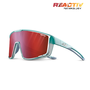Julbo Fury Translucent Blue / Blue REACTIV 0-3 High Contrast - Translucent Blue/Blue Sunglass