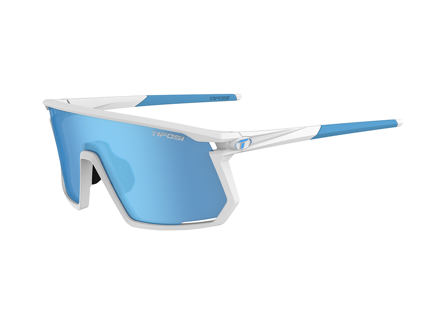 Tifosi Moab Matte White Clarion Blue / AC Red / Clear Sunglasses