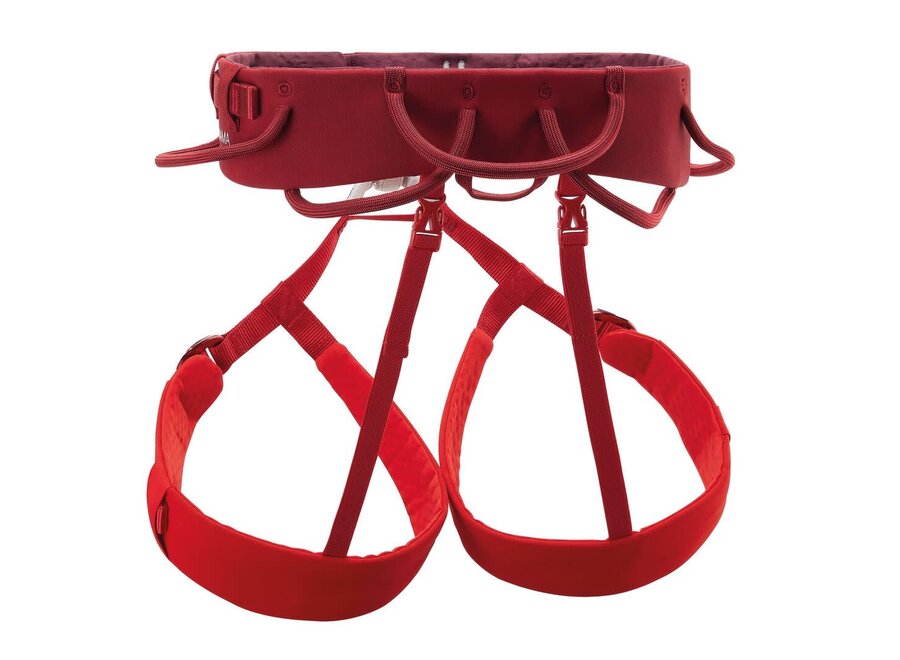 Petzl Adjama Climbing Harness Dark Red