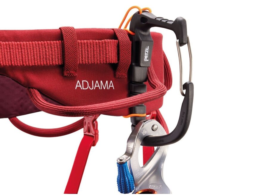 Petzl Adjama Climbing Harness Dark Red