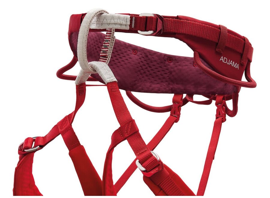 Petzl Adjama Climbing Harness Dark Red
