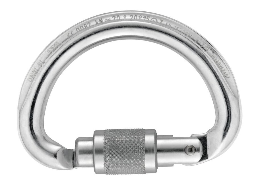 Petzl Omni Semi-Circle Screw Lock Locking Carabiner