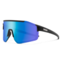 Suncloud Optics Domain Matte Black Polarized Blue Mirror Sunglasses