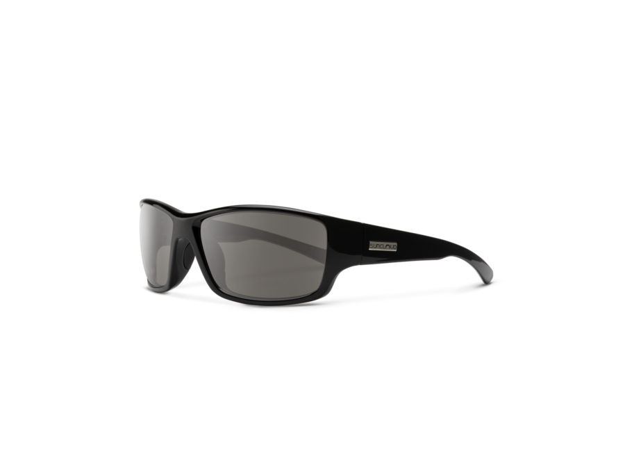 Suncloud Hull Black Polarized Gray Sunglasses