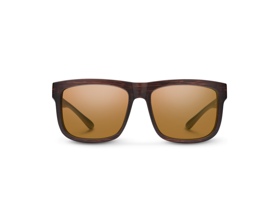 Suncloud Quiver Matte Burnished Brown Polarized Brown Sunglasses