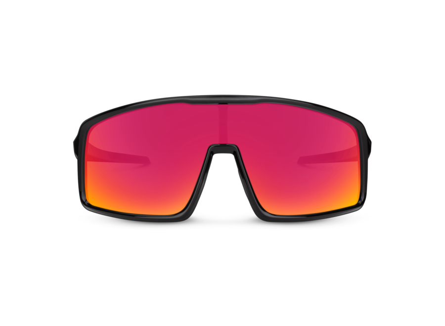 Suncloud Upshot Black Polarized Red Mirror Sunglasses