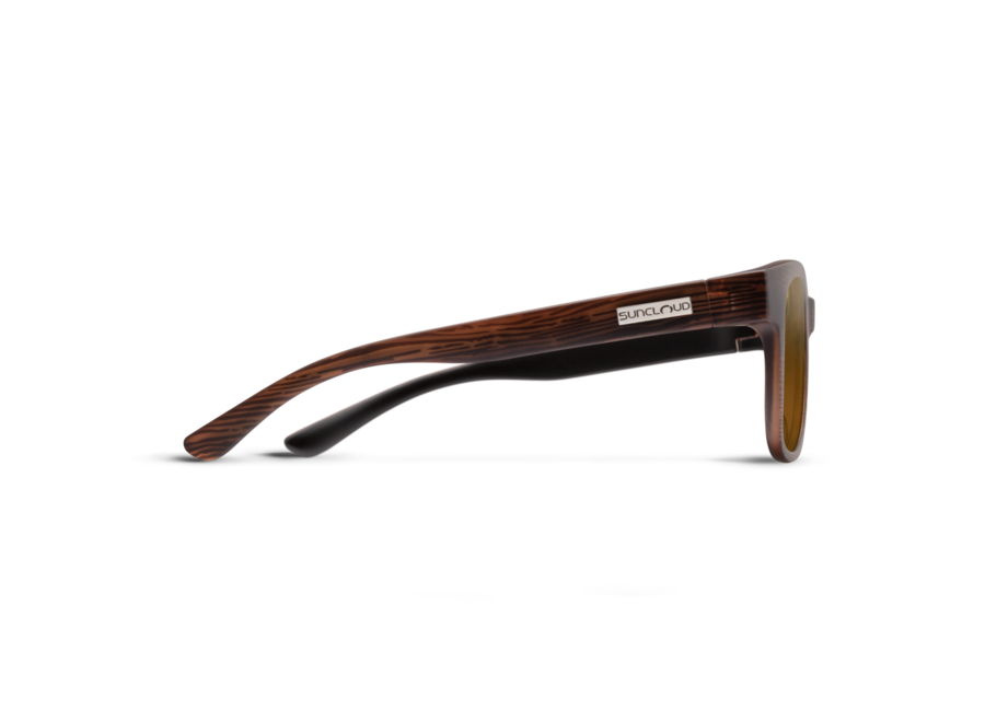 Suncloud Leeway Matte Burnished Brown Polarized Brown Sunglasses