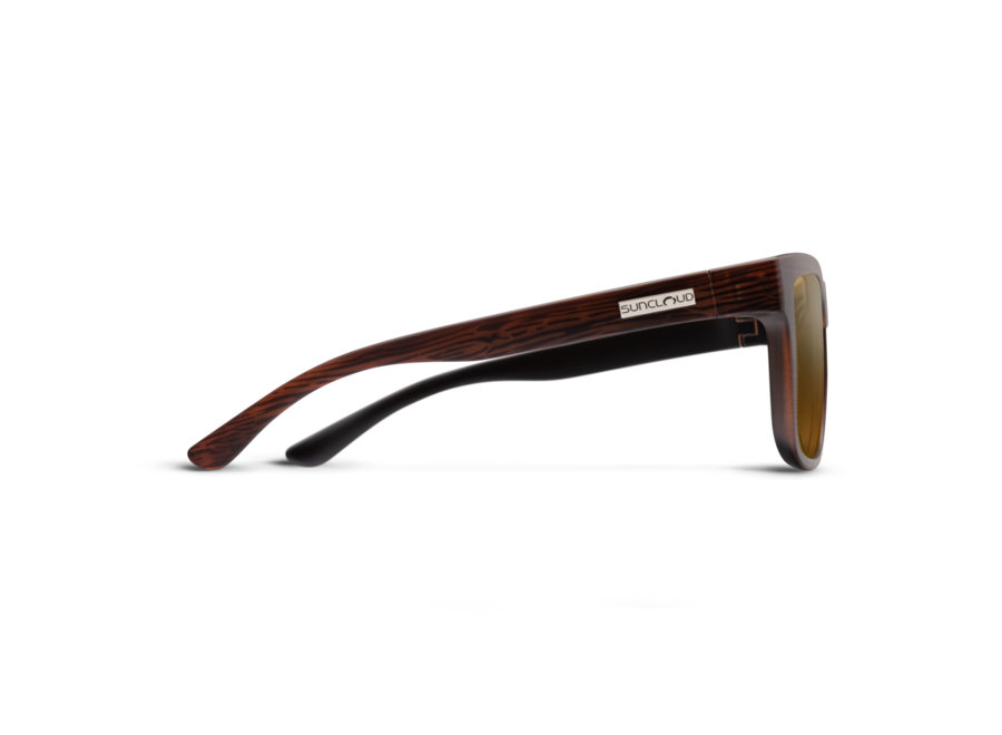 Suncloud Quiver Matte Burnished Brown Polarized Brown Sunglasses