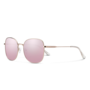 Suncloud Optics Beverly Rose Gold Polarized Pink Gold Mirror Sunglasses