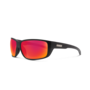 Suncloud Milestone Matte Black Frame Polarized Red Mirror Lens Sunglasses