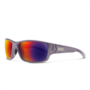 Suncloud Hull Matte Transparent Gray Polarized Plasma Mirror Sunglasses