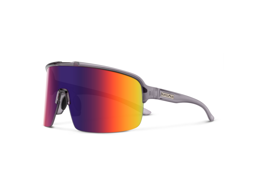 Suncloud Amplify Transparent Gray Polarized Plasma Mirror Sunglasses