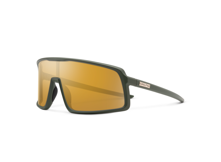 Suncloud Upshot Matte Olive Polarized Sienna Mirror Sunglasses
