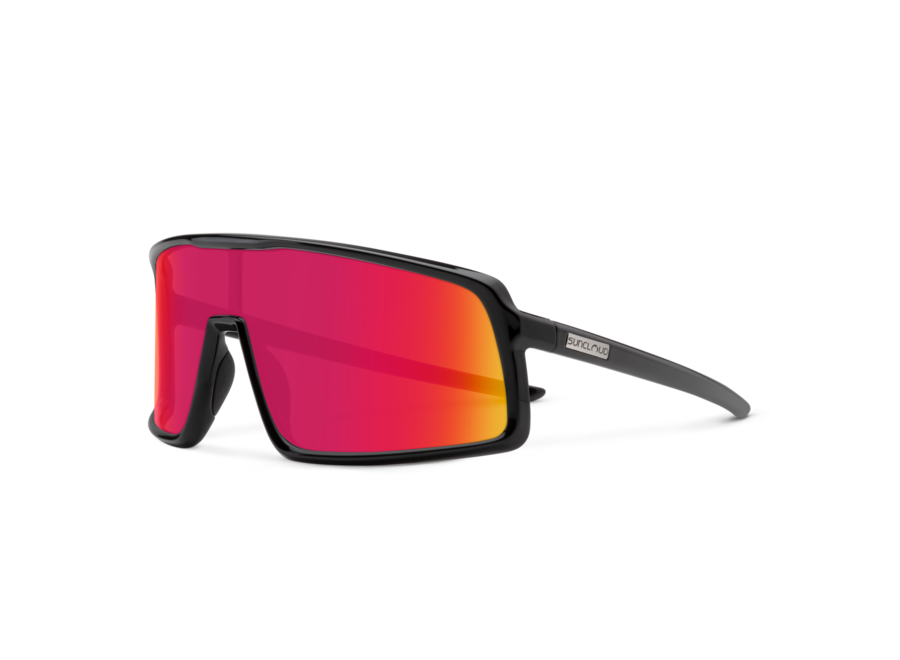 Suncloud Optics Upshot Black Polarized Red Mirror Sunglasses