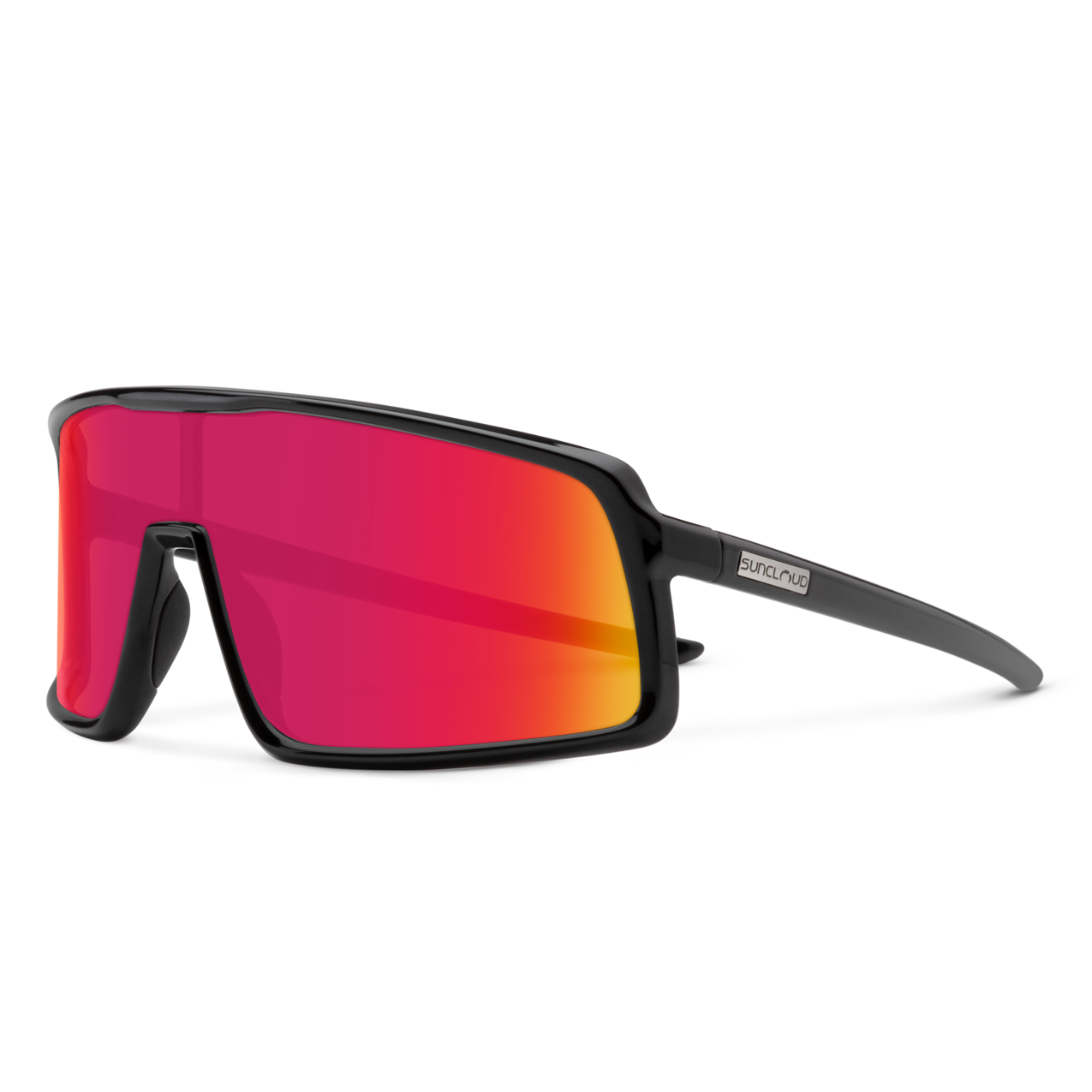 Suncloud Upshot Black Polarized Red Mirror Sunglasses - Bentgate ...