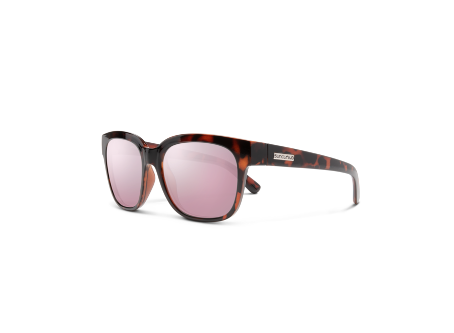 Suncloud Affect Tortoise Polarized Pink Gold Mirror Sunglasses