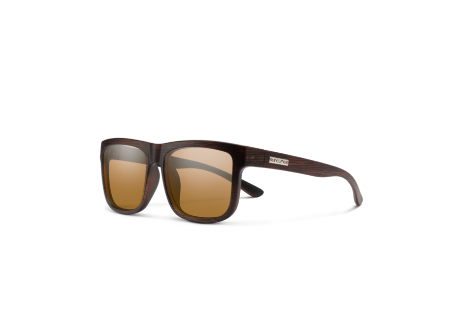 Suncloud Quiver Matte Burnished Brown Polarized Brown Sunglasses