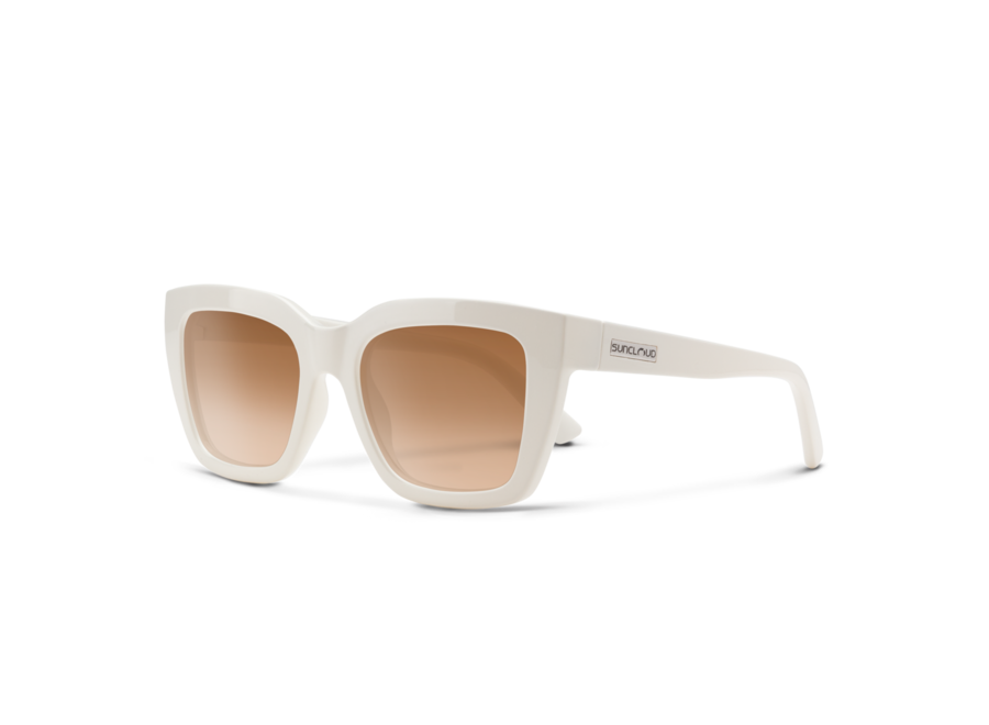 Suncloud Marion Ivory Polarized Brown Gradient Sunglasses
