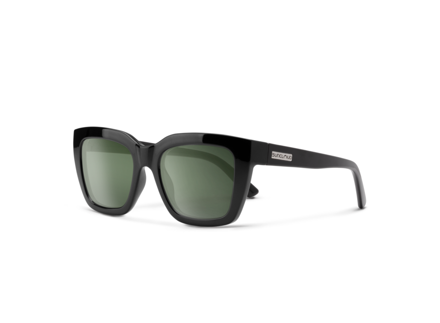 Suncloud Marion Black Polarized Gray Green Sunglasses