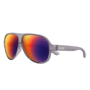 Suncloud Rooney Transparent Gray Polarized Plasma Mirror Sunglasses