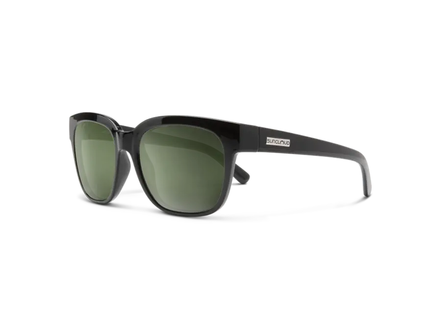 Suncloud Affect Black Polarized Gray Green Sunglasses