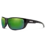 Suncloud Optics Milestone Black Polarized Green Mirror Sunglasses