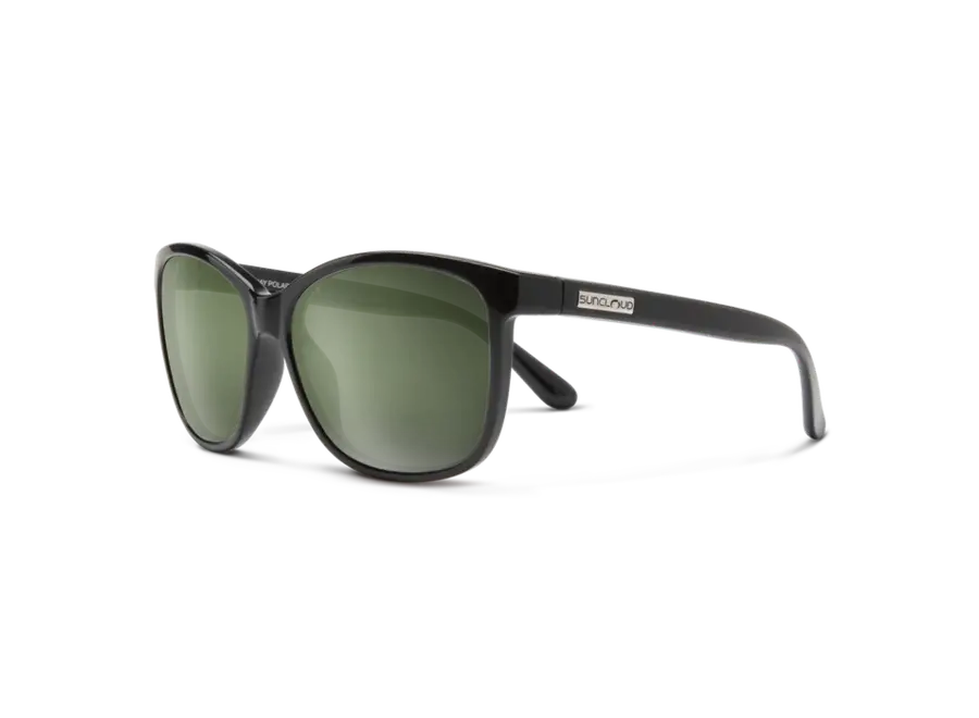 Suncloud Sashay Black Polarized Gray Green Sunglasses