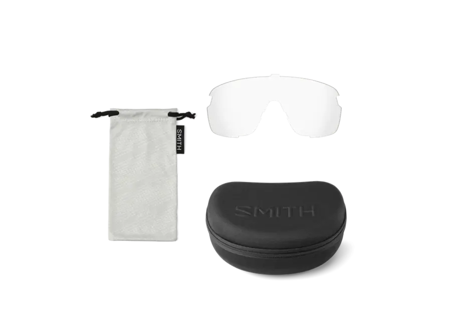 Smith Optics Bobcat Matte Black ChromaPop Low Light Rose Blue Mirror Sunglasses