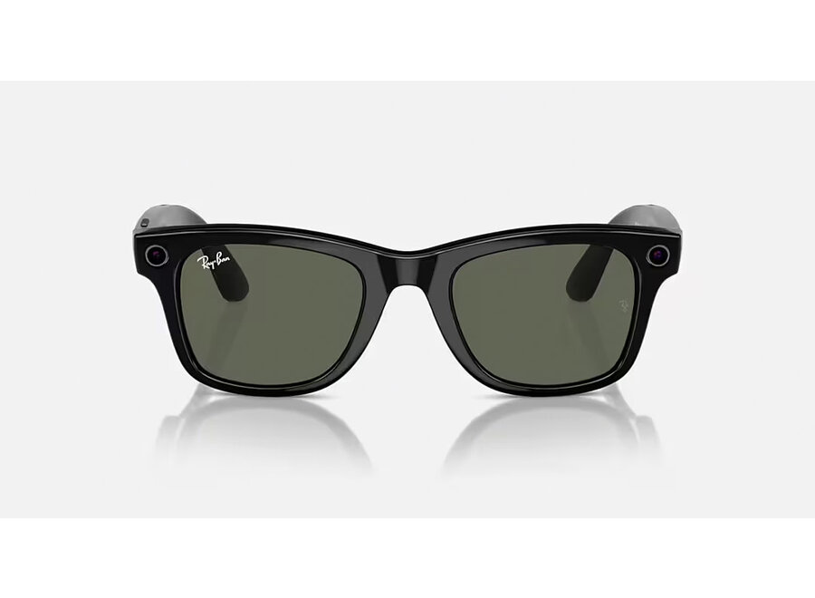 Ray-Ban Meta Wayfarer Shiny Black w/ Green Lens
