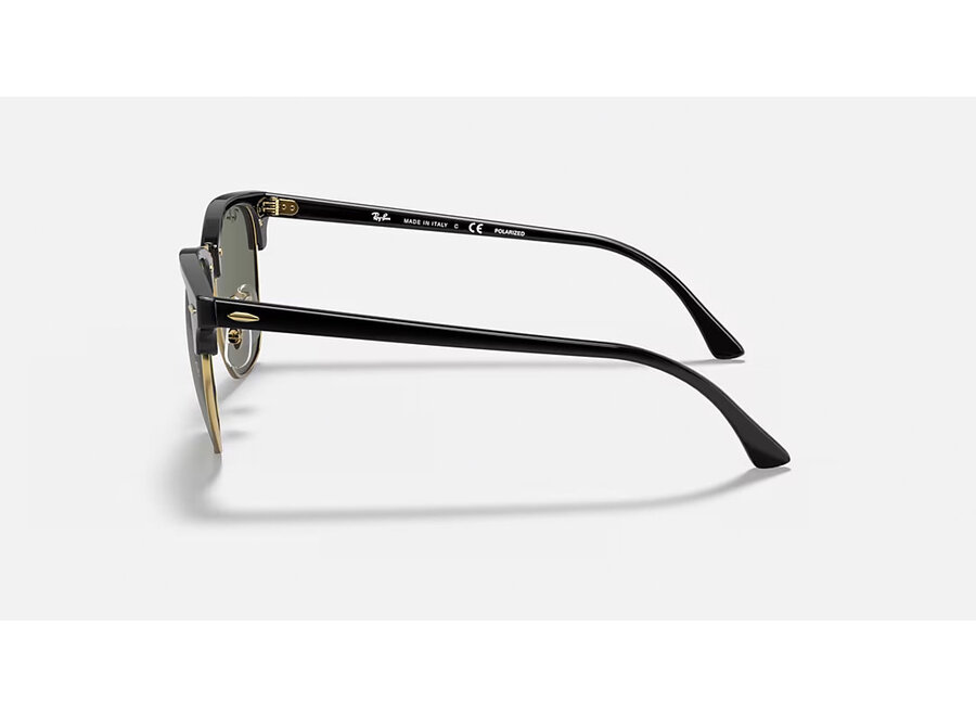 Ray-Ban Clubmaster Black On Arista Frame G-15 Green Lens Sunglasses