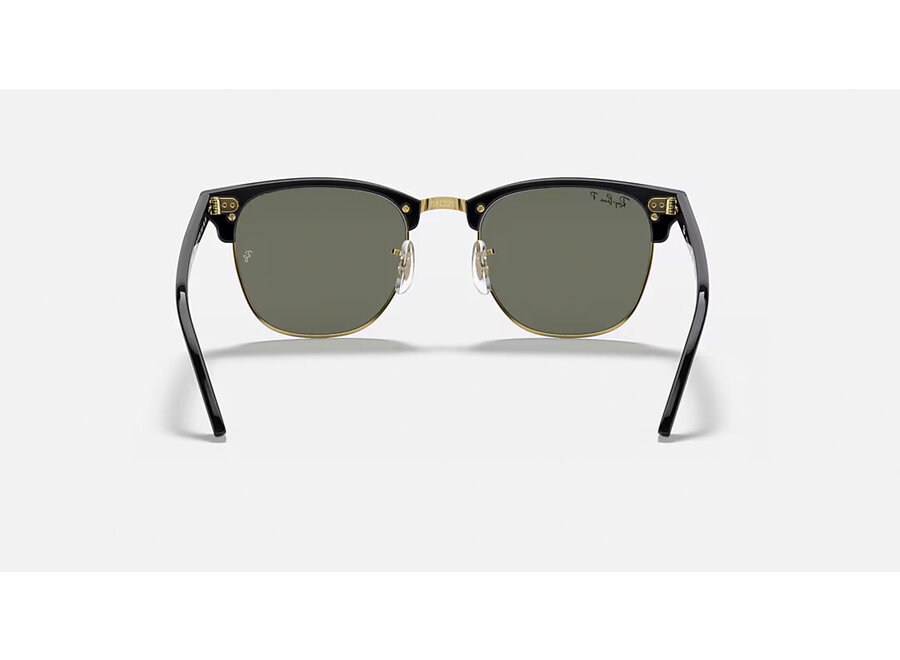 Ray-Ban Clubmaster Black On Arista Frame G-15 Green Lens Sunglasses