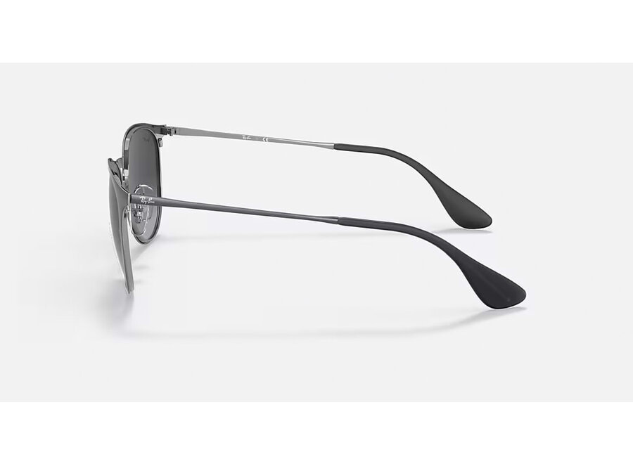 Ray-Ban Erika Metal Metallic Grey Frame Light Grey Gradient Dark Grey Lens Sunglasses