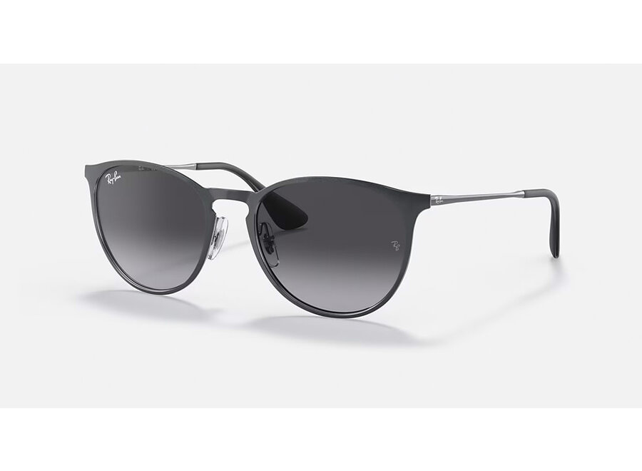 Ray-Ban Erika Metal Metallic Grey Frame Light Grey Gradient Dark Grey Lens Sunglasses