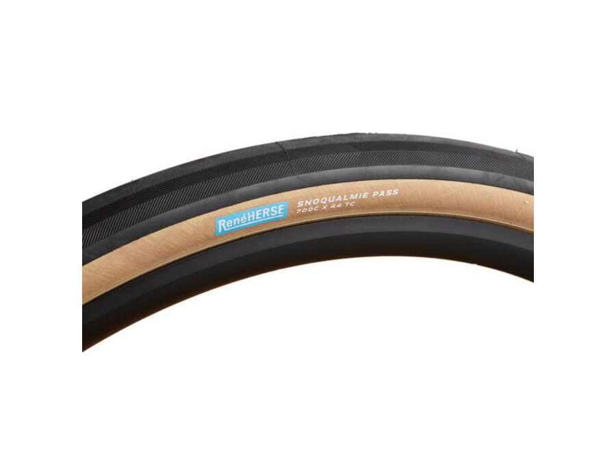 Rene Herse Snoqualmie Pass Extralight TC Gravel Tire 700c x 44 Tan Sidewall