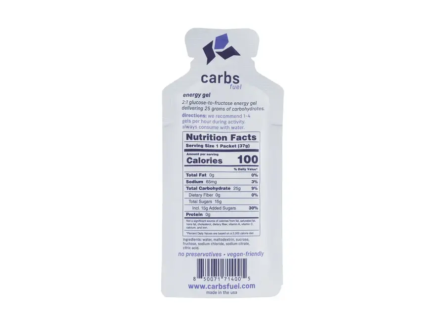 Carbs Fuel Original 25g Energy Gel