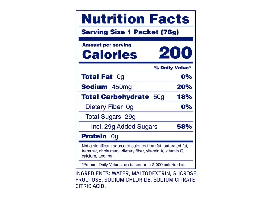 Carbs Fuel Salted Original 50g Energy Gel