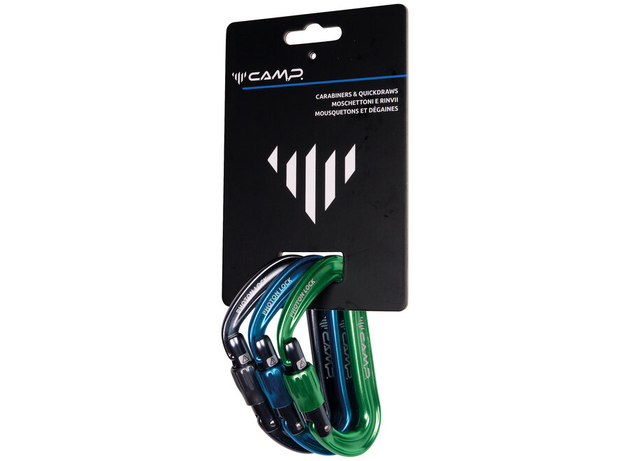 CAMP Photon Lock 3-Pack Locking Carabiners