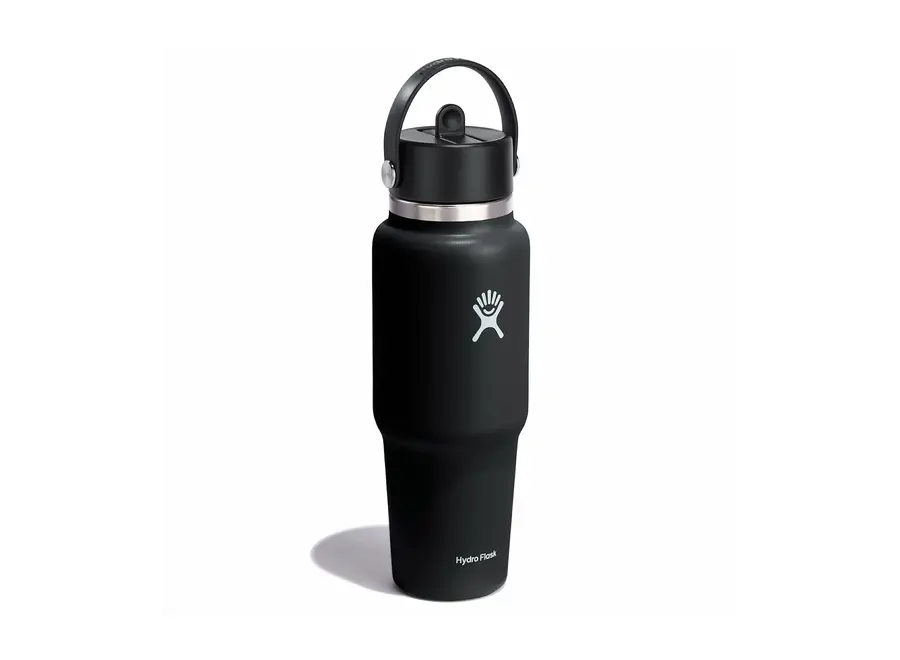 Hydro Flask Wide Mouth Travel Bottle with Flex Straw Cap 32oz