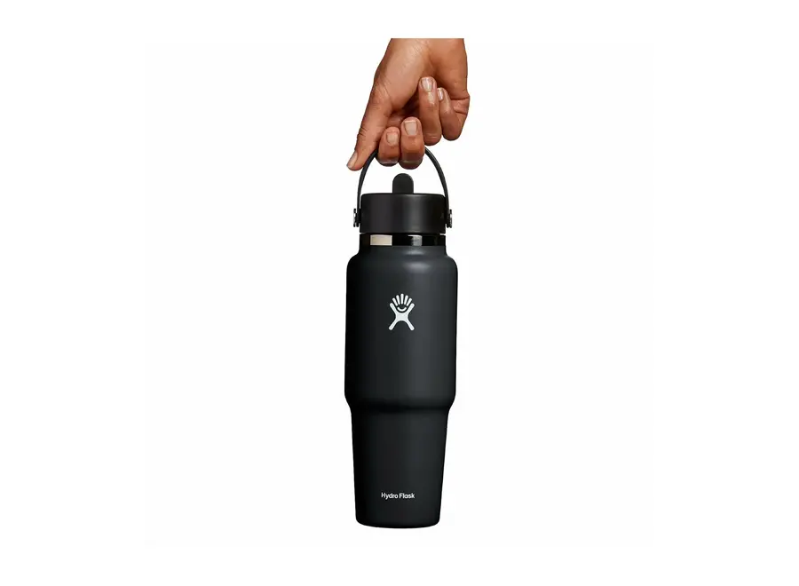 Hydro Flask Wide Mouth Travel Bottle with Flex Straw Cap 32oz