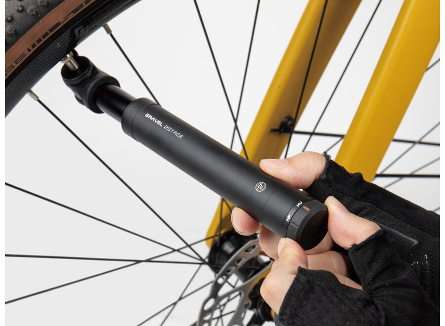 Topeak Gravel Mini Pump - 2Stage, 90psi, Black